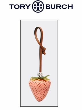 TORY BURCH STRAWBERRY BAG CHARM